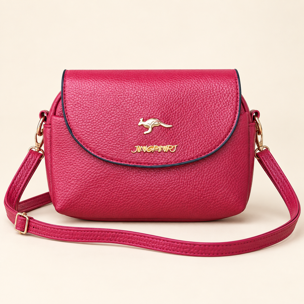 [UZ-B09] Raspberry Curve Crossbody Bag