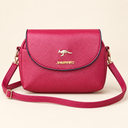 Raspberry Curve Crossbody Bag