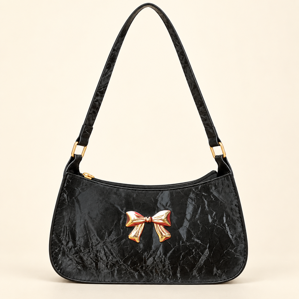 [UZ-PK-002] Bow Noir Bag