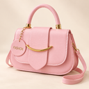 Blush Gold Satchel Bag